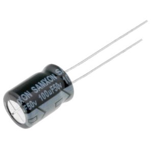 Condensador Eletrolítico 100uF 50V