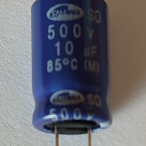 Condensador eletrolítico 10MF 500VDC