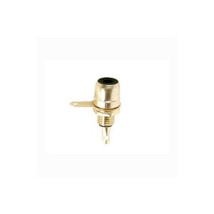 Ficha RCA femea painel preto dourado