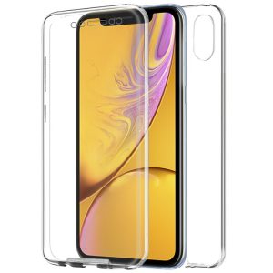 Protecção Telemóvel 3D IPhone XR (Transparente Frontal + Traseira)