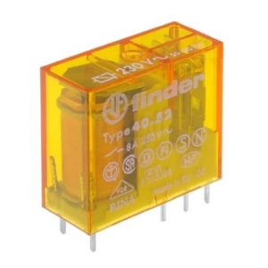 Rele mini p/C.I 2 contatos reversível 230Vdc 8A