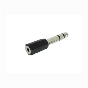 Adaptador JACK 6.35 macho para JACK 3.5 femea – PACK 6 UNIDADES