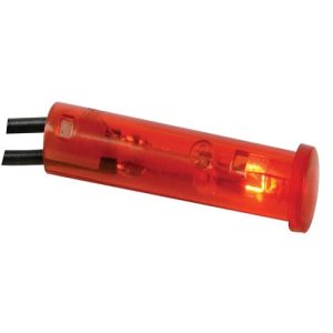 Luz Piloto Redonda Painel 220V 7mm Vermelho