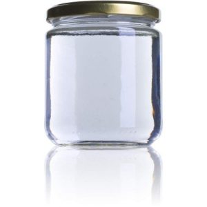 Frasco para mel 250gr (com tampa dourada)