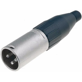 Connettore maschio XLR a 3 pin