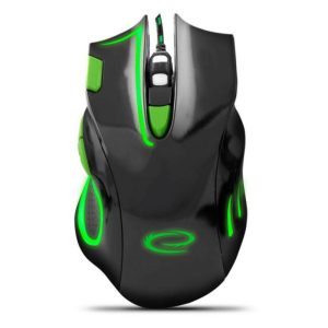 Rato Óptico 800/2400 Dpi USB P/ Gaming LED Verde 7d Hawk