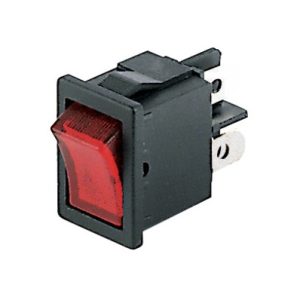 Interruptor unipolar 2 posições preto 250v 6a