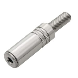 Ficha JACK 3,5 fêmea stereo Extensão Metal