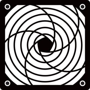 GRELHA PLASTICA 120X120MM P/VENTILADOR