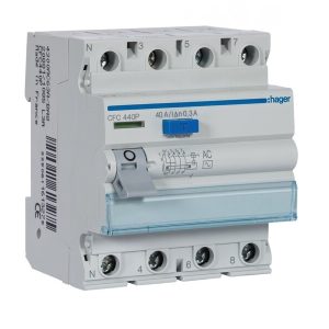 Interruttore differenziale CFC440P 4X40 300MA HAGER