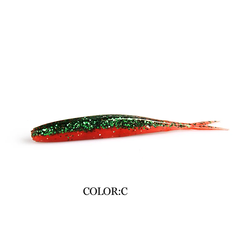 Amostra Softbait Cauda Bifurcada (Fluke) Supercontinent HP Minnow 75mm 1.8g (15 unidades) - Image 9