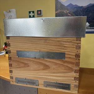 Colmeia langstroth de transumância com prancheta de alimentação alta