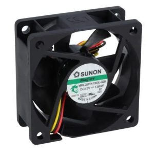 VENTILADOR 12VDC 60X60X25 45.63M3 3/FIOS