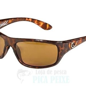 Óculos de Sol Polarizados Mustad Hank Parker – Armação Tartaruga com Lentes Âmbar