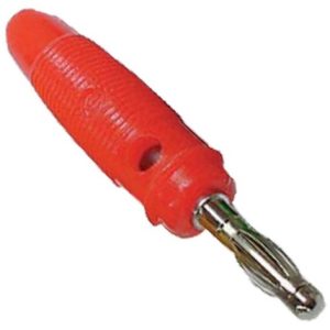 Ficha Banana macho 4mm vermelha – PACK 8 UNIDADES