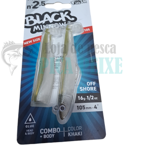 Fiiish – Black Minnow 105 Nº2.5  – 0FF SHORE  16GR COR: KHAKI