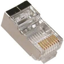 Ficha RJ45 CAT6 8P8C6U Blindada
