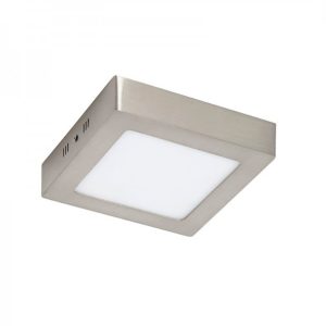 Painel LED 6W 6000K Níquel Saliente