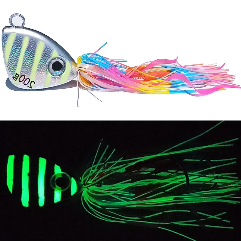 Jig Metálico Luminoso Tipo Inchiku para Jigging Vertical 150g 200g 250g - Image 9