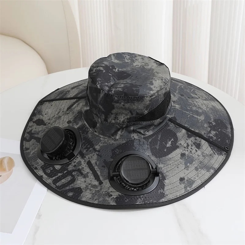 Chapéu de Pesca com Ventoinha Solar para Protecção no Verão - Image 9