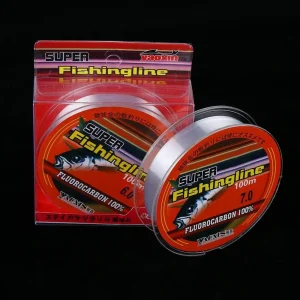 Linha de Pesca Monofilamento Nylon Revestido Fluorocarbono 100m