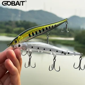 Minnow Long Cast GOBAIT 11,5cm 14,5g Slow Sinking para Predadores