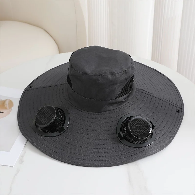Chapéu de Pesca com Ventoinha Solar para Protecção no Verão - Image 6