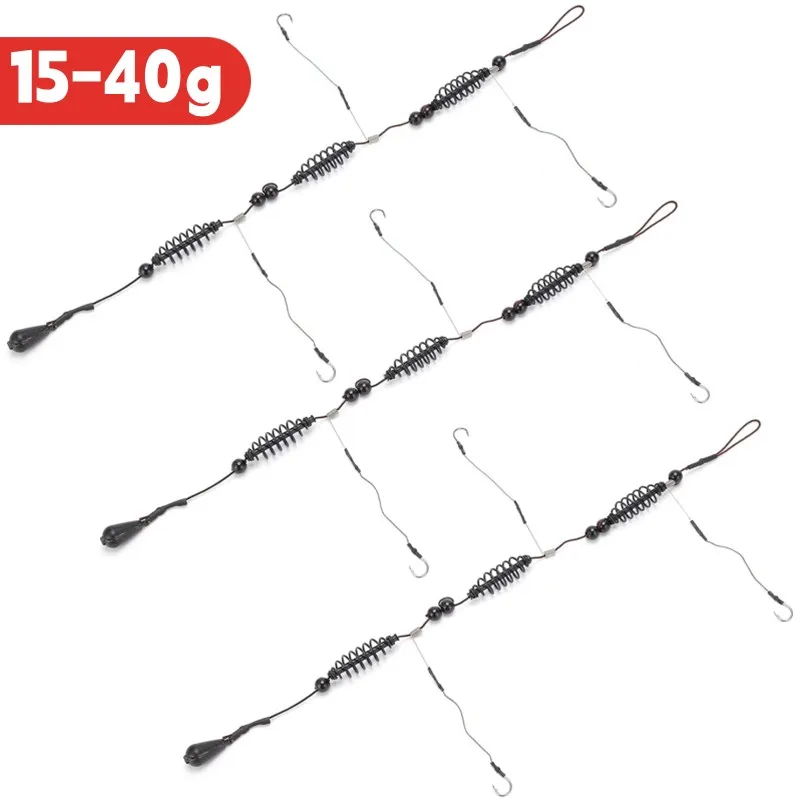Alimentador Feeder com Chumbo e Anzol 15–40g