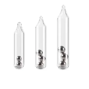 Conjunto 50 Rattles de Vidro MrLurion 3mm 4mm 5mm para Vinis