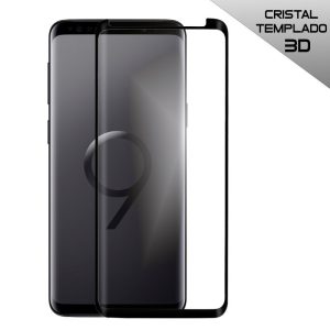 Pelicula Protecção Vidro Temp. Samsung S9 Plus Preto