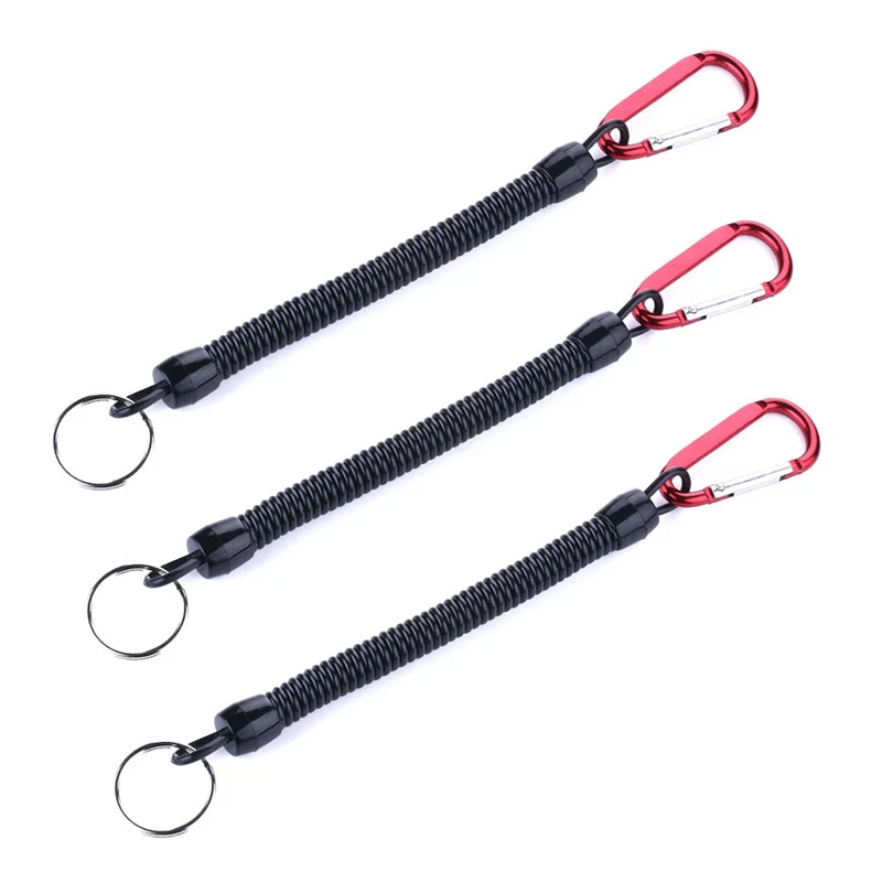 Conjunto de Cordões Retráteis para Pesca com Mosquetão TPU 22cm (3 Unidades) - Image 8