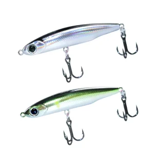 Pencil Stickbait Afundante com Rattle 65mm 75mm 8g 12,8g para Predadores