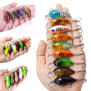 Conjunto de Amostras Crankbait Flutuantes 4.5cm 4g