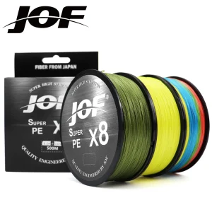 Linha Multifilamento JOF X8 150M–500M 8 Fios Flutuante – 20 lb a 100 lb