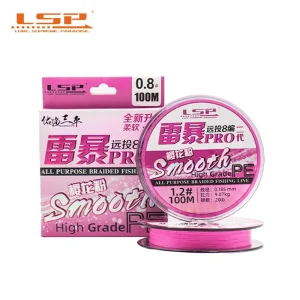 Linha Multifilamento LSP Thunderstorm Pro 2 PE, 8 Fios, 100-150m, 6-13kg