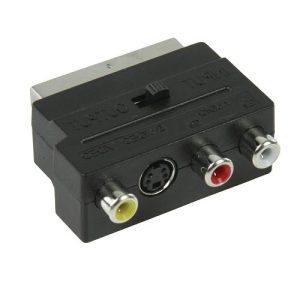Adaptador SCART+3RCA+SVHS