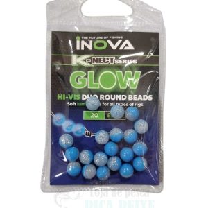 INOVA HI-VIS DUOGLOW AZUL/GLITER 8MM 20PCS