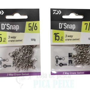 DAIWA D’SNAP 3WAY CRANE SWIVEL 15PCS