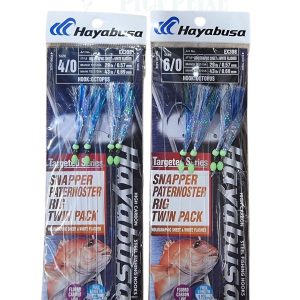 HAYABUSA SNAPER PATERNOSTER RIG WHITE FLASHER  EX308