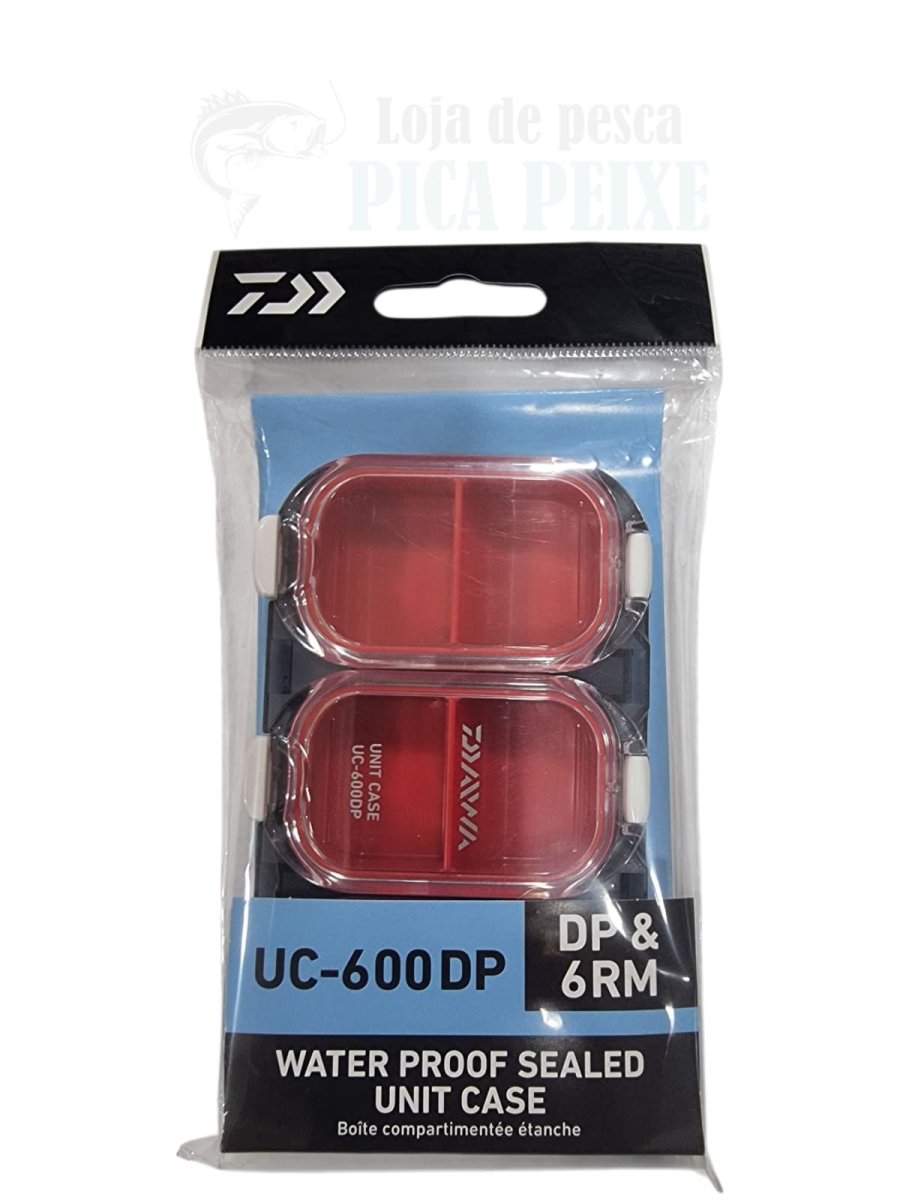 Daiwa Caixa à prova d’água selada 6 ambientes rasa 11×6,5×1,3cm vermelho fumê