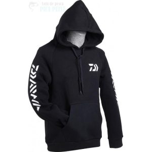 DAIWA SWEAT-SHIRT COM CAPUZ BLACK