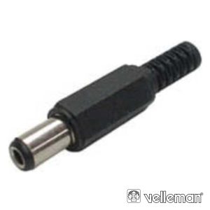 Ficha Alimentação DC Fêmea Ø2.5×5.5mm 9.5mm P/ Soldar