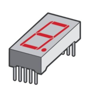 DISPLAY 7 SEGMENTOS DE ANODO COMUNES – ROJO