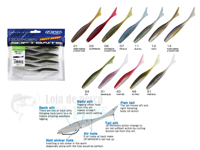 RUBBER WORM (JRM-88) OWNER 5587-13