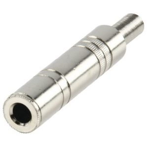 Ficha Jack 6,3mm F. Stereo Metálica