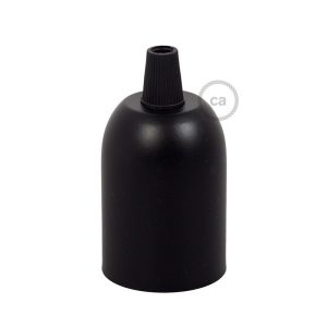 Suporte Lampada E27 Preto