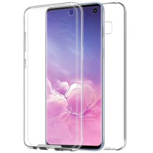 Protección para celular Samsung G973 Galaxy S10 (Frontal + Trasera Transparente)
