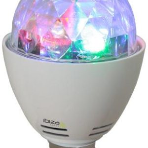 Lampada LED RGB E27 c/efeito de Luz rotativo