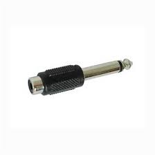 Adaptador JACK 6.35 macho mono para RCA fêmea