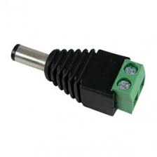 Ficha DC 5.5X2,1mm Macho terminal Parafusos